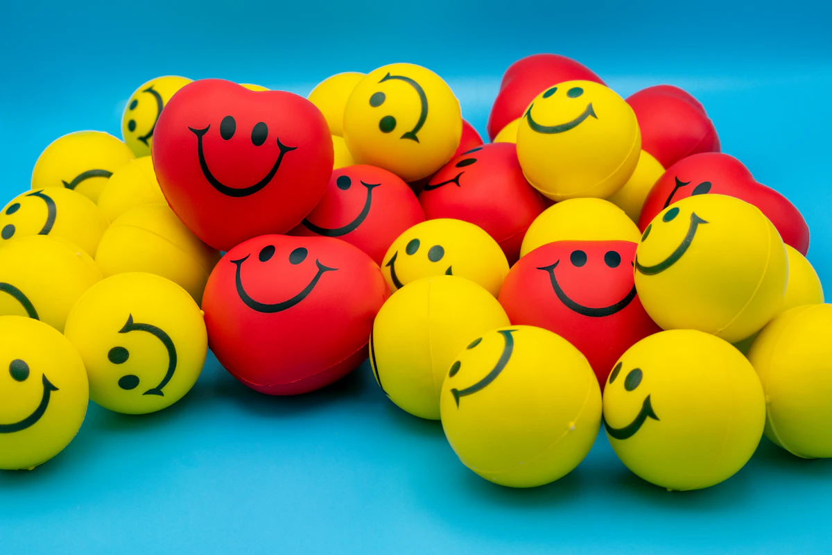 Anti-Stress-Ball in der Hand