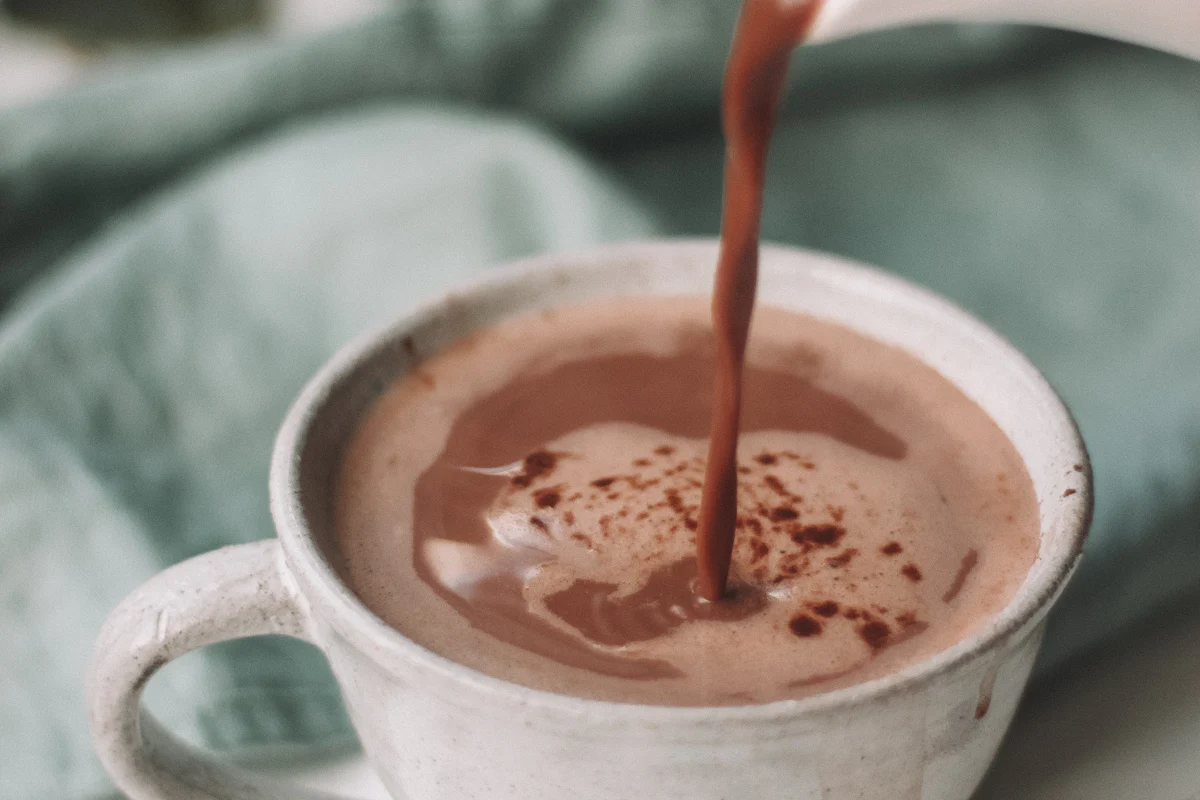 Tasse heisse Schokolade